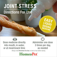 Thumbnail for HomeoPet Joint Stress, Joint Support for Dogs and Cats, Liquid Pet Meds to Support Healthy Joint Movement, 15 Milliliters
