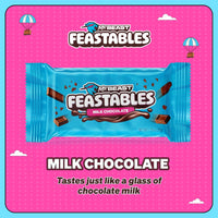Thumbnail for MrBeast Feastables Milk Chocolate Bar, Full Size, 24 Count, Smooth & Creamy Milk Chocolate Candy, Fairtrade Cocoa, 1.24oz Each