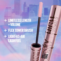 Thumbnail for Maybelline Lash Sensational Sky High Waterproof Mascara Makeup, Volumizing, Lengthening, Defining, Curling, Multiplying, Buildable Formula, Brownish Black, 1 Count (Pack of 2)