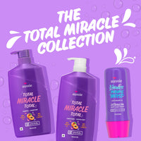 Thumbnail for Aussie Total Miracle Hair Care Bundle: Shampoo, Conditioner, and 3 Minute Deep Treatment with Apricot & Macadamia Oil, Paraben-Free for Damaged Hair, 26.2 & 8 Fl Oz