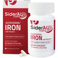 Thumbnail for SiderAL Forte Sucrosomial Iron Supplement for Women and Men - Clinically Proven to Increase Levels without Side Effects, Gentle on Stomach, 7x Higher Absorption for Anemia & Energy, Vitamin C, 30ct