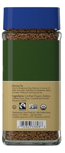 Image 7 of Cafe Altura Instant Organic Coffee, Decaf Medium Roast, 3.53 Oz Jar