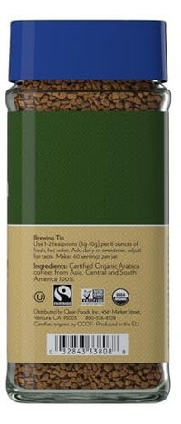 Thumbnail for Image 7 of Cafe Altura Instant Organic Coffee, Decaf Medium Roast, 3.53 Oz Jar