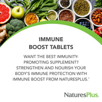 Thumbnail for NaturesPlus Immune Boost - 60 Tablets - Enhanced Antioxidant Respiratory Support, Overall Immune System Health - With High-Potency Vitamins & Minerals - Vegetarian, Gluten Free - 30 Servings