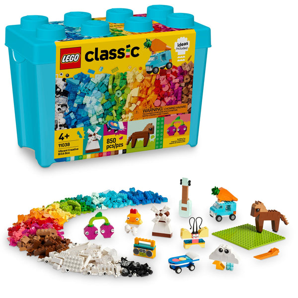 LEGO Classic Vibrant Creative Brick Box Building Blocks - Sensory & Learning Toys for Boys & Girls, Ages 4+ Years - Pretend Play Preschool Toys - Gift for Birthdays - 11038