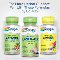 Thumbnail for SOLARAY Black Garlic 500 mg - Fermented for Easier Digestion and Mellow Aftertaste - Antioxidant Garlic Supplements - Non-GMO, Vegan, Lab Verified - 60-Day Guarantee - 50 Servings, 50 VegCaps