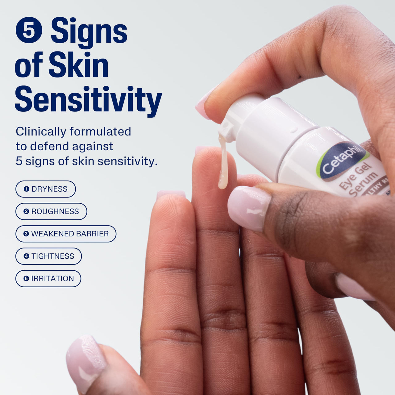 Cetaphil Healthy Renew Hydrating Eye Gel Serum 0.5 Oz, 24Hr Under Eye Cream for Anti Aging, Reduces the Appearance of Dark Circles and Wrinkles, Retinol Alternative Peptide Serum, For Sensitive Skin