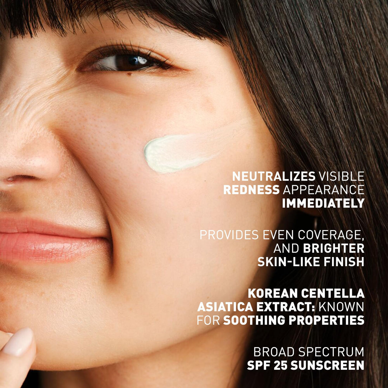 Erborian CC Red Correct - Skincare-First Green Color Corrector with Centella Asiatica, Illuminating Color Corrector with Redness Coverage & SPF 25 - Cica, Korean Skincare, 1.5 Oz