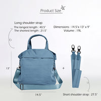 Thumbnail for ODODOS 19L Multi Hobo Bags 2.0 with 2 Straps for Women, Totes Handbags, Crossbody Shoulder Bags, Dark Blue