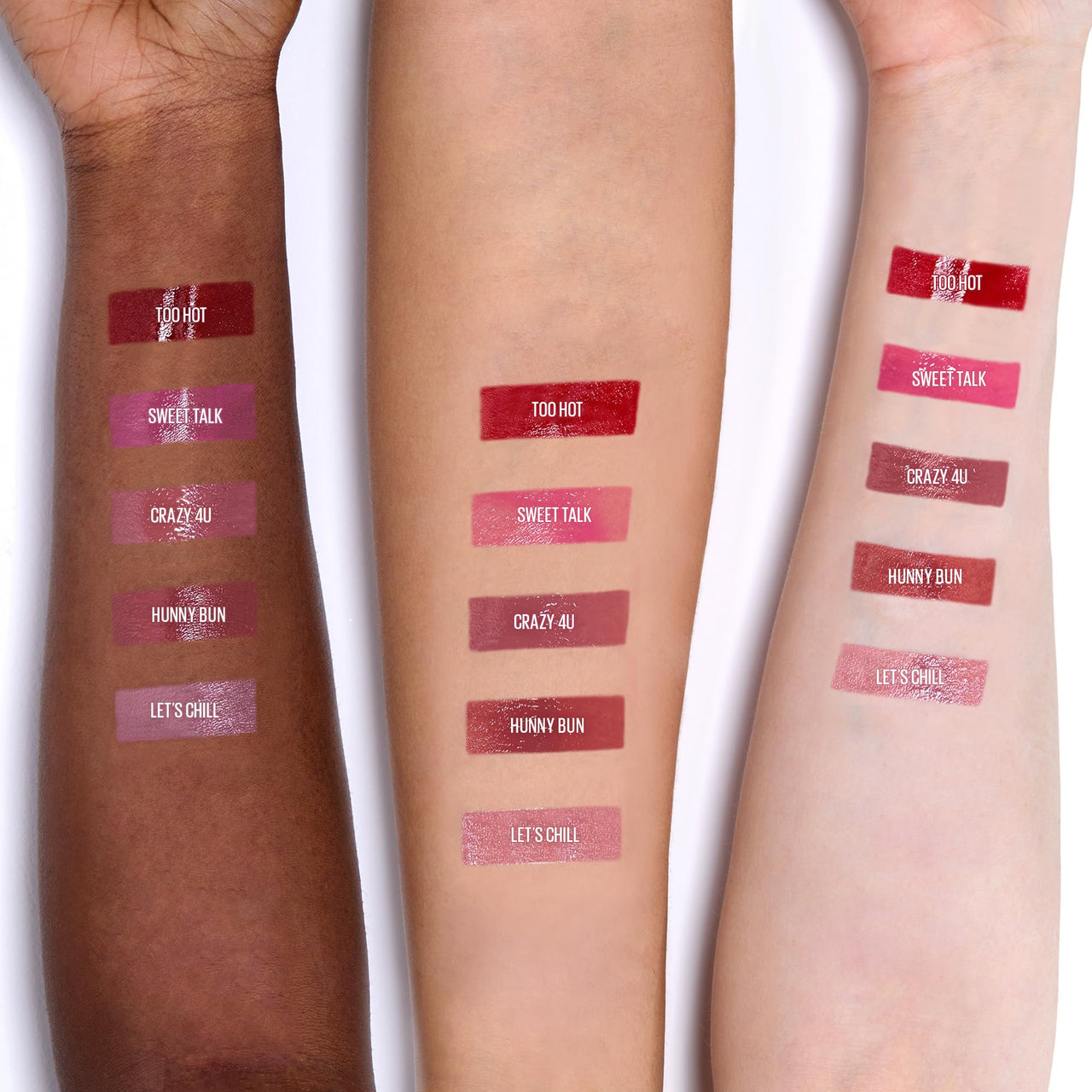Kaja Lip Gloss - Heart Melter | High-shine, Glossy Finish, Soft Rosy Mauve, Moisturize, 03 Crazy 4U, 0.04 Oz