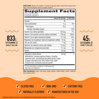 Thumbnail for Airborne 750mg Vitamin C Gummies for Adults, Immune Support Gummies with Powerful Antioxidants VIT C & E, Caffeine Free - 2x63ct Bottle (42 Servings), Assorted Fruit Flavor