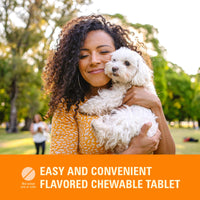 Thumbnail for WORM X PLUS 7 Way De-Wormer Chewables for Dogs - Tablets for Small Dogs & Puppies (6-25 lbs) (pyrantel pamoate/praziquantel), 6 Count