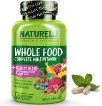 Thumbnail for NATURELO Whole Food Multivitamin Capsules - Beauty Blend with Hyaluronic Acid & Grape Seed