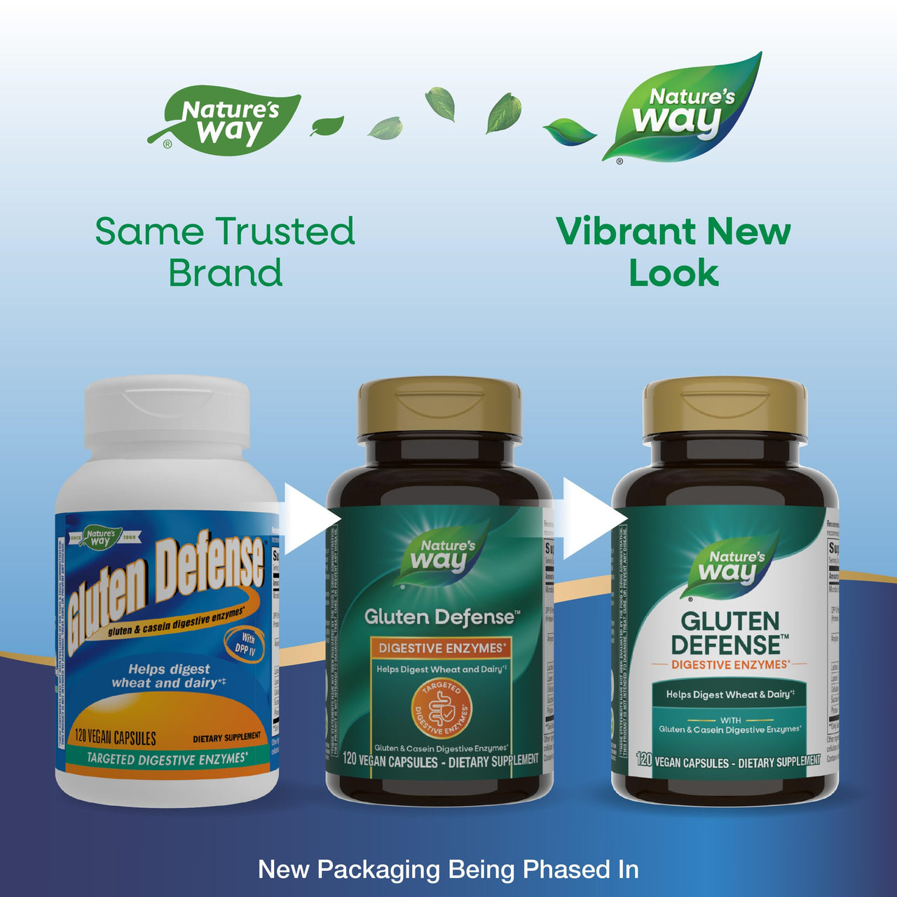 Enzymatic Therapy Gluten Defense, Gluten & Casein Targeted Digestive Enyzmes, 120 VCaps (Packaging May Vary)