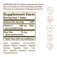 Thumbnail for Solgar Vitamin C 500 mg with Rose Hips, 250 Tablets - Antioxidant & Immune Support - Overall Health - Supports Healthy Skin & Joints - Non GMO, Vegan, Gluten Free, Dairy Free, Kosher - 250 Servings