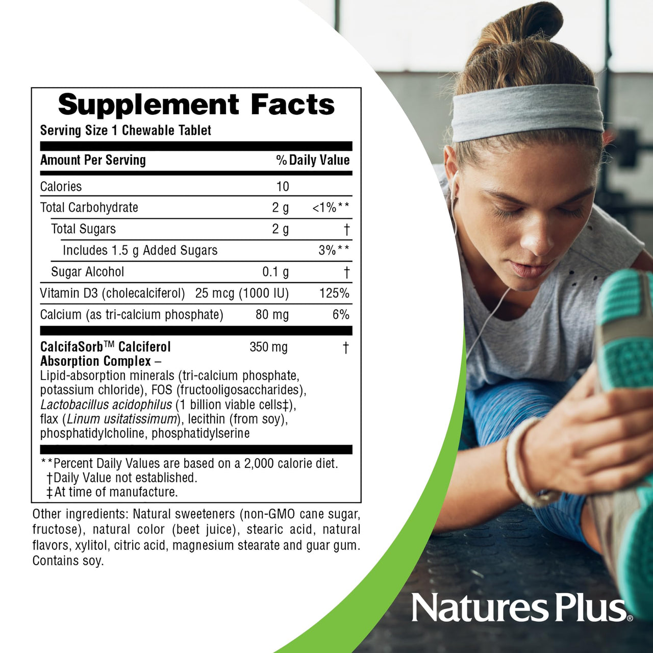 NaturesPlus Vitamin D3 (1000 IU) - 90 Chewable Tablets, Maui Berry Burst Flavor - Vegetarian, Gluten Free - 90 Servings