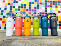 Thumbnail for Stanley IceFlow Flip Straw Tumbler with Handle 30 oz | Twist On Lid and Flip Up Straw | Leak Resistant Water Bottle | Insulated Stainless Steel |BPA-Free | Polar