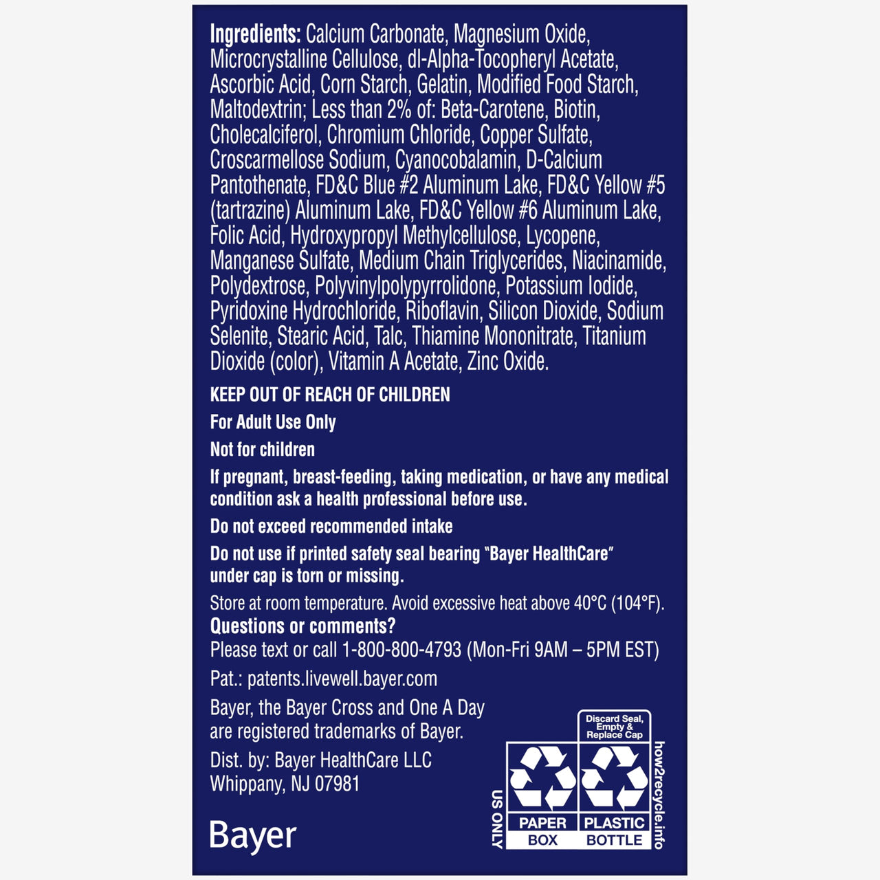 One A Day Men's Pre-Conception Health Multivitamin to Support Healthy Sperm, Supplement for Men with Vitamin C, Vitamin E, Selenium, Zinc, and Lycopene, 30 Count