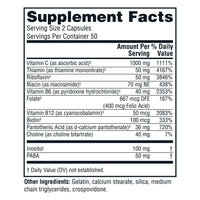 Thumbnail for Twinlab Stress B-Complex Caps - Complete B-Complex & 1000 mg Vitamin C - Energy Support Supplement with Vitamin B12 and B6-100 Capsules (Pack of 2)