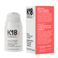 Thumbnail for K18 Leave-In Molecular Repair Hair Mask, Patented, Lasting Repair For Dry, Frizzy, Damaged Hair, Reverse Damage In 4 Minutes From Bleach, Color, Chemical Services + Heat