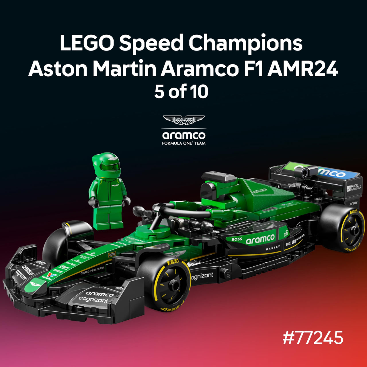 LEGO Speed Champions Ultimate Formula 1 Collector's Pack - Contains 10 Sets in 1 - Includes Exclusive Poster - Collectible F1 Model Car Kit - Gift for Race Car Fans - 66802