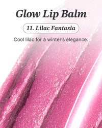 Thumbnail for Glint Glow Lip Balm (Lilac Fantasia, 0.1oz) - Moisturizing Stain Lipstick with Shine for Natural Lips, Tinted Treatment. Luxurious Korean Skin Care Makeup. Chapped, Dry, Cracked