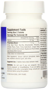 Thumbnail for Planetary Herbals Bupleurum Calmative Compound Tablets, 60 Count