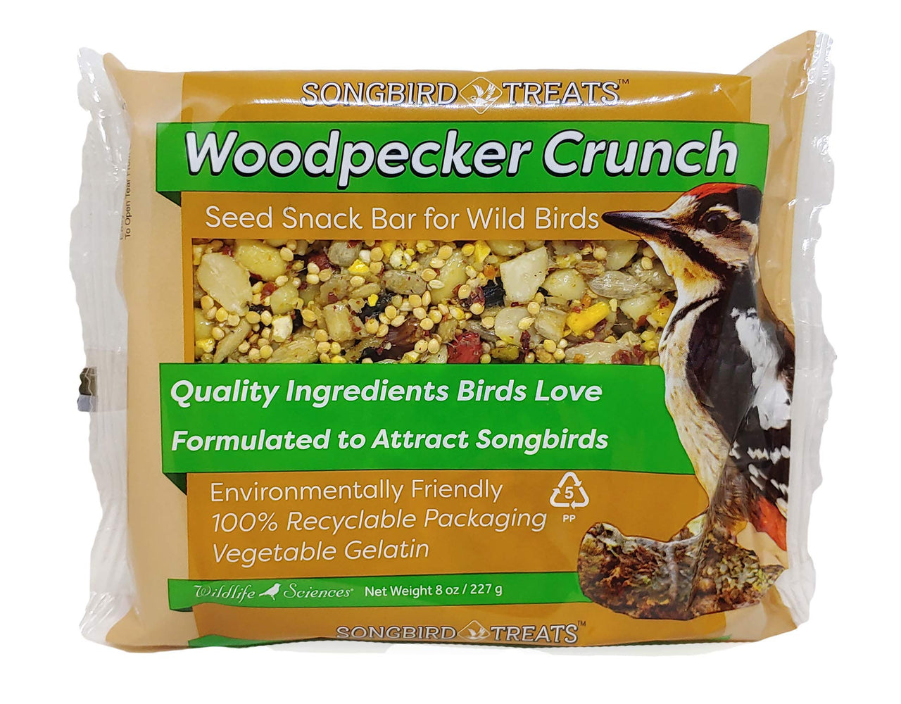 Songbird Treats Seed Cake Variety 4 Pack | 8 oz Bird Seed Cakes for Wild Birds