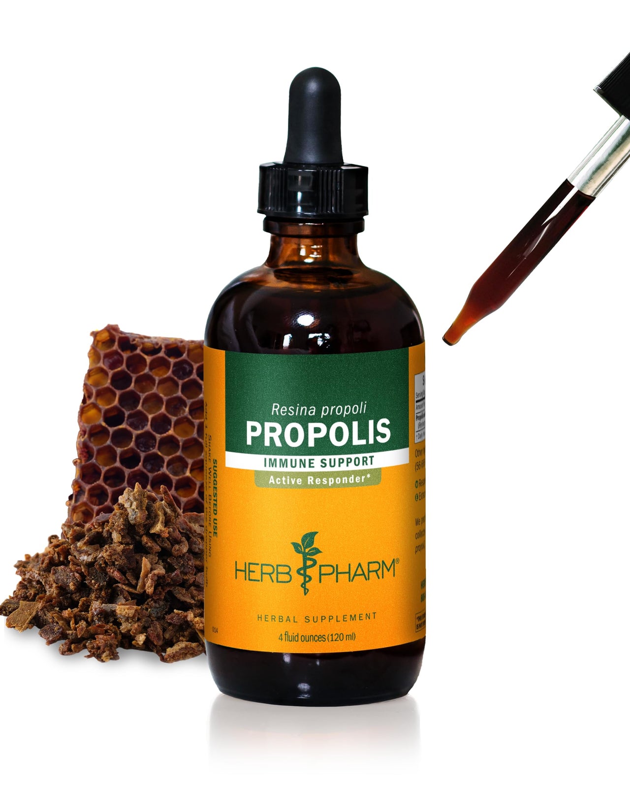 Herb Pharm Propolis Liquid Extract for Immune System Support - 4 Ounce