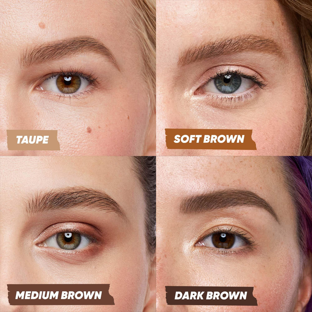 Kosas Brow Pop Nano Eyebrow Pencil – Ultra-Fine 1mm Micro Brow Pencil with Spoolie, Taupe