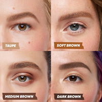 Thumbnail for Kosas Brow Pop Nano Eyebrow Pencil – Ultra-Fine 1mm Micro Brow Pencil with Spoolie, Taupe