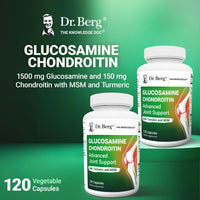 Thumbnail for Dr. Berg Glucosamine Chondroitin MSM Turmeric & Boswellia - Advanced Joint Support Supplement with 1500 mg Glucosamine Sulfate - Includes 120 Capsules