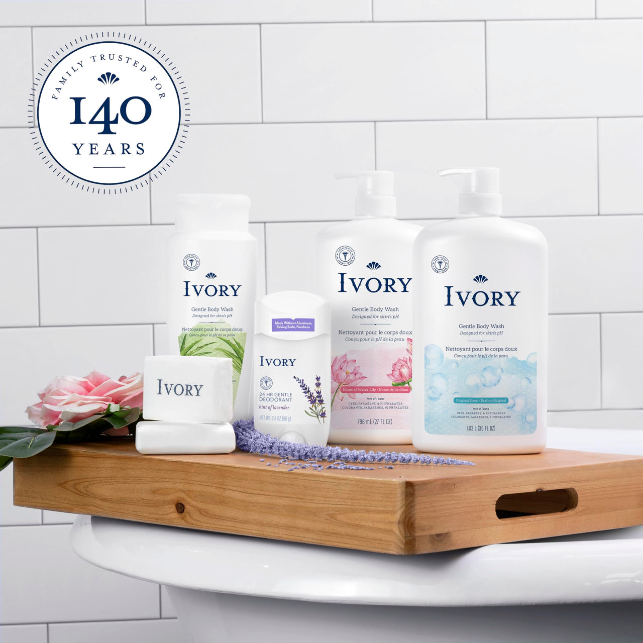 Ivory Body Wash, Designed for the Whole Family, Gentle Formula, Free of Dyes Heavy Perfumes Parabens Phthalates & Silicones, Original Scent, 35 oz