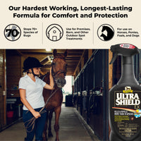 Thumbnail for Absorbine UltraShield EX 32oz Sprayer Insecticide, Kills & Repels Flies, Mosquitoes, Ticks, Fleas, Lice, Use on Horses, Dogs, Premises