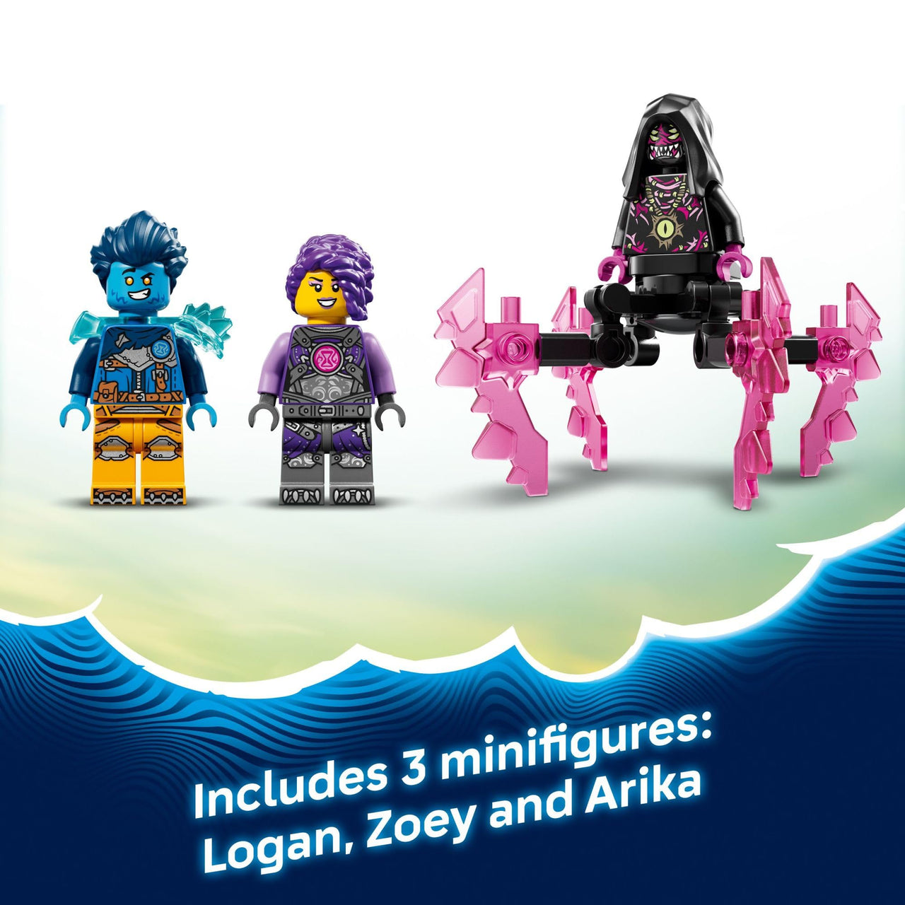 LEGO DREAMZzz Crocodile Submarine Building Toy for Boys & Girls - Pretend Play Set for Kids, Ages 8+, W/2 Build Options - Includes 3 Minifigures & Treasure Creature - Gift Idea for Birthdays - 71512