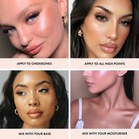 Thumbnail for ICONIC LONDON Illuminator | Liquid Highlighting Drops for a Radiant Glow, Cruelty-Free, Vegan Makeup, Original (Champagne Shimmer) 0.45 Fl oz