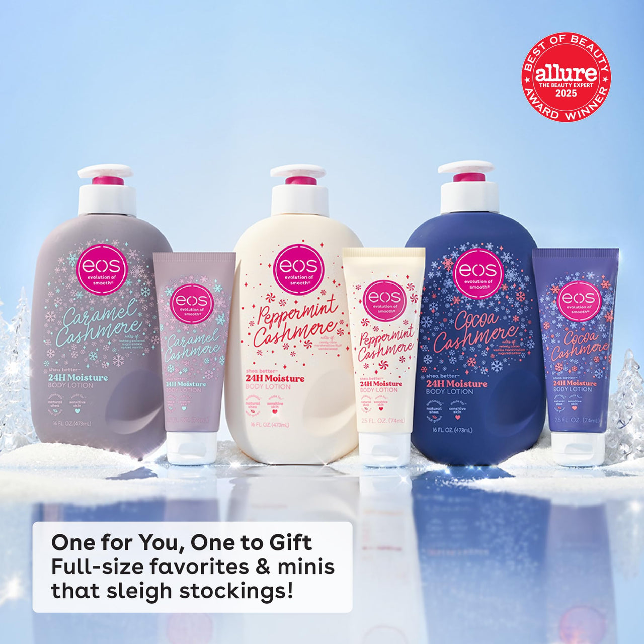 eos Shea Better Holiday Body Lotion, Cocoa Cashmere, Limited Edition Skin Care, 24-Hour Moisture, Body Lotion for Women, Vegan, 16 fl oz