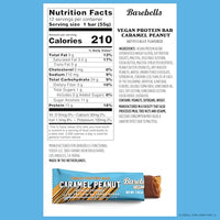 Thumbnail for Image 2 of BAREBELLS Vegan Protein Bars Peanut Caramel 12 Count Pack of 2