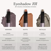 Thumbnail for Julep Eyeshadow 101 Neutral Palette Creme-to-Powder 6 Piece Matte & Shimmer Eyeshadow Set, Bold Basics