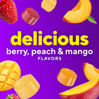 Thumbnail for vitafusion Probiotic Gummy Supplements, Raspberry, Peach and Mango Flavors, Probiotic Nutritional Supplements With 5 Billion CFUs, 35 Day Supply, 70 Count