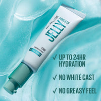 Thumbnail for Maybelline Poreless Jelly Primer, Hydrating, Blurring Makeup Primer with 2% Niacinamide For Up To 24HR Make Up Wear, Clear, 1 Count