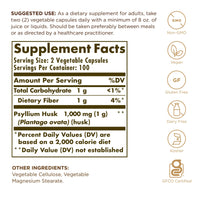 Thumbnail for Psyllium Husks Fiber Solgar 200 VCaps