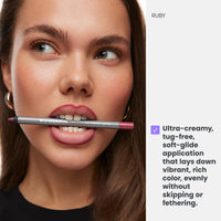 Thumbnail for Wonderskin Lipliner Pencil - 360 Contour Lipliner, Long Lasting, Sharpenable, Waterproof and Transfer-Proof Nude Lip Liner Pencil (Ruby)