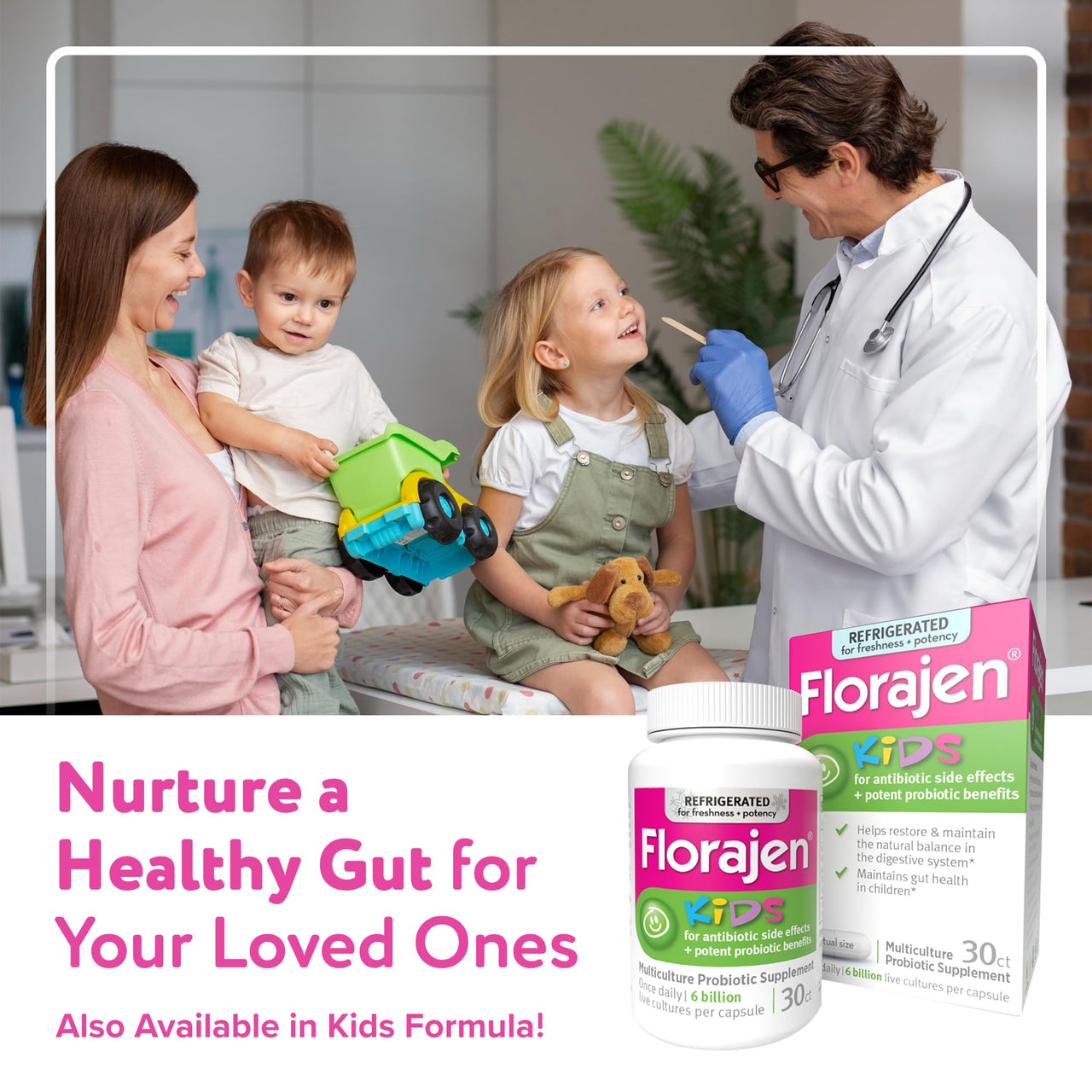 Florajen Womenâ€™s Vaginal Probiotic - Gut Health, Vaginal pH Balance, & Constipation Relief - Multi-Strain Formula with Lactobacillus - Refrigerated for Potency - 60 Capsules