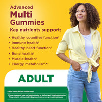 Thumbnail for Nature Made Advanced Multivitamin Gummies for Adults, Women's and Men's Multivitamin Gummies with Magnesium Citrate, Calcium & B Vitamins, Daily Support, 90 Gummies, 30 Day Supply