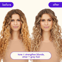 Thumbnail for amika bust your brass cool blonde strength repair conditioner, 1000ml