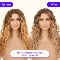 Thumbnail for amika bust your brass cool blonde strength repair conditioner, 275ml