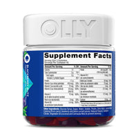 Thumbnail for OLLY Men's Multivitamin Gummy, Vitamins A, C, D, E, B, Zinc, Blackberry Flavor, 45 Day Supply - 90 Count