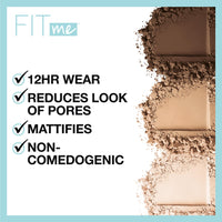 Thumbnail for Maybelline Fit Me Matte + Poreless Pressed Face Powder Makeup & Setting Powder, Warm Sun, 1 Count