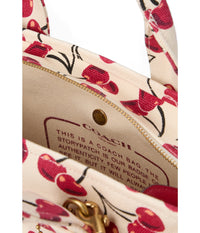 Thumbnail for COACH Womens Cargo Tote Bag with Cherry Print, Chalk Multi, OS
